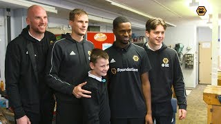 Wolves Christmas visit to Westcroft School [upl. by Yared]