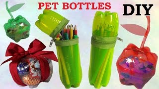 10 DIY Creative Ways to Reuse  Recycle Plastic Bottles part 1 [upl. by Keiryt]