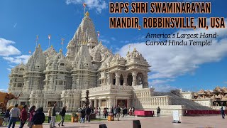 AMERICAS LARGEST HINDU TEMPLE Visiting the Akshardham Mahamandir in Robbinsville New Jersey  2023 [upl. by Schnabel]