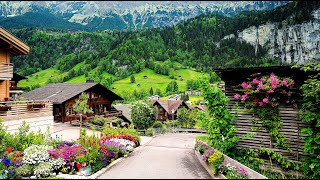 Lauterbrunnen Switzerland 🇨🇭 walking tour 4K 60fps  Most beautiful village in the world [upl. by Samuele878]