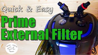 How to prime an external cannister filter  Quick amp Easy [upl. by Ariad]