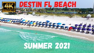 Destin FL Summer 2021 Beach Video [upl. by Tronna]