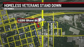 New location for Homeless Veterans Stand Down in Des Moines [upl. by Akemehs]