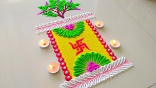 Tulsi Vivah Ki Rangoli Designs 2023  तुलसी विवाह रंगोली  Dev Uthani Rangoli  Tulsi Vivah Rangoli [upl. by Sirmons476]