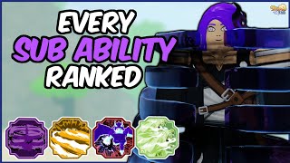 EVERY SubAbility RANKED From WORST To BEST  Shindo Life Subjutsu Tier List [upl. by Gombach]