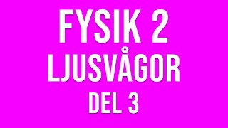 Fysik 2  Ljusvågor del 3 [upl. by Laeria]