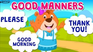 Learning good habits for kids  Good manners with KidloLand  Stories for kids [upl. by Josey]