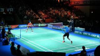 Lin Dan  Footwork  Defense Front View [upl. by Brenner]