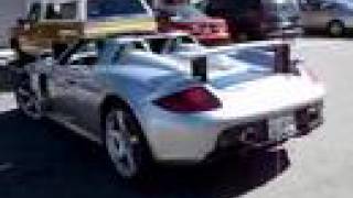 Porsche Carrera GT Straight Pipes [upl. by Anigroeg]