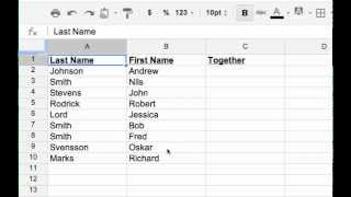 Using Concatenate and Split to combine  break data in a Spreadsheet [upl. by Trisa548]