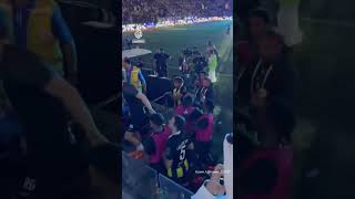 Fan whips Al Ittihad player in row after Saudi Super Cup defeat  AJ shorts [upl. by Ecinna]