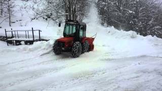 antonio carraro 7700 tritrac 70 hp con fresa da neve Viberti [upl. by Aihsele]