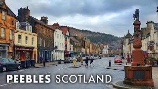 PEEBLES Wintry Morning Walk  Scotland 4K  SCOTTISH BORDERS WALKING TOUR [upl. by Mloc808]