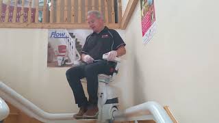 Platinum Ultimate Curved Stairlift Demonstration [upl. by Ynohtnacram]