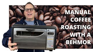 Manual coffee roasting at home with a Behmor 1600 Plus [upl. by Weitman]