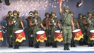 Banda de guerra interpretando el toque quotAtaquequot HD [upl. by Nayd]