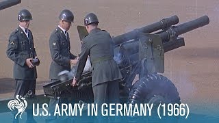 American Army In Germany 1966  British Pathé [upl. by Esikram589]