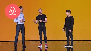 Brian Chesky Launches Trips  Airbnb Open 2016  Airbnb [upl. by Ycart458]