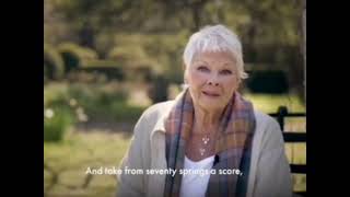 Dame Judi Dench channels Gielgud in her recitation of Housmans “Loveliest of Trees” [upl. by Natiha]