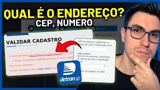 COMO SABER O ENDEREÇO CORRETO CEP NÚMERO RUA CADASTRADO NO DETRAN COMO SE CADASTRAR NO DETRAN [upl. by Beane811]