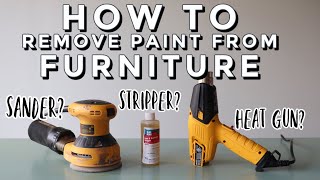 Removing Paint From Wood Furniture  What Is The Best Technique [upl. by Nywrad]