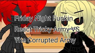 Friday Night Funkin React Tricky Army VS The Corrupted Army  FNF Animation  •TheRanitor• [upl. by Terza]