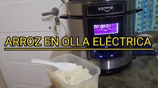 COMO HACER ARROZ EN OLLA ELÉCTRICA A PRESIÓN [upl. by Kciredor]