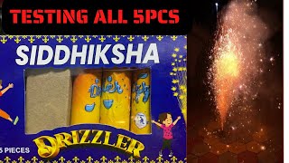 Crackers TestingShiddhiksha DrizzlerTesting all 5pcs sivakasi testing premiercrackers crackers [upl. by Attenwahs]