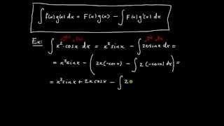 Primitiva funktioner del 5  upprepad partialintegration [upl. by Kenley]