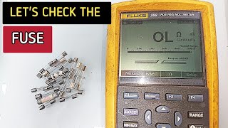 how to check a fuse by testing it with a multimeter  how to check fuse with digital multimeter [upl. by Kanal]