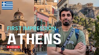 Athens Greece 🇬🇷  First Impressions  Hindi  Urdu [upl. by Lednem]