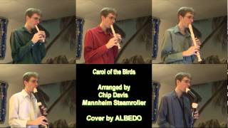 Carol of the Birds Mannheim Steamroller Christmas Cover by ALBEDO Recorder Quintet [upl. by Binette]