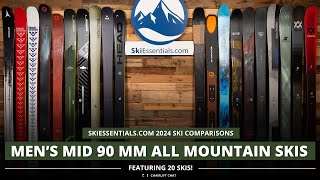 2024 Mens Mid90 mm AllMountain Ski Comparison with SkiEssentialscom [upl. by Bernelle132]