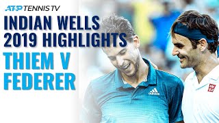 Dominic Thiem Beats Federer Wins First Masters 1000 Title  Indian Wells 2019 Final Highlights [upl. by Jacobsen]