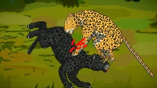 JAGUAR VS BLACK JAGUAR ANIMATION [upl. by Kerman]