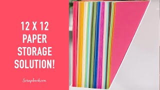 The 12x12 Paper Storage Solution You NEED  Scrapbookcom Exclusives [upl. by Dupin]