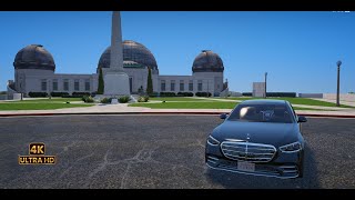 2022 MercedesBenz Sclass S500 W223 AMGAddon  GTA 5  4K Ultra Realistic Graphics [upl. by Nylsirhc]