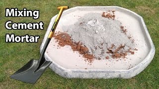 How to Mix Sand and Cement Mortar By Hand Like a Pro [upl. by Airbmak613]