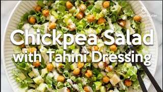 Chickpea Salad with Tahini Dressing [upl. by Dahle950]