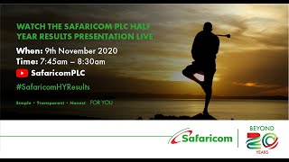 Safaricom Half Year 20202021 Financial Results SafaricomHYResults TwendeTukiuke [upl. by Vasilek121]