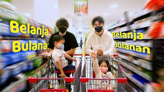 Gak ada Mommy Nat Akhirnya Anakanak BELANJA BULANAN ke Supermarket [upl. by Tirza]