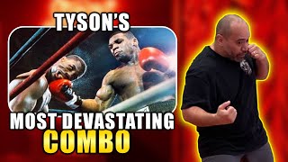 Mike Tysons Most Dangerous Combo  Right Hook Right Uppercut [upl. by Holmann]