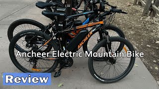 Ancheer Electric Mountain Bike Review  Is It Worth It [upl. by Hayidah]