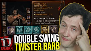 Diablo 4  Double Swing Twister Barb Full Guide [upl. by Xavler]