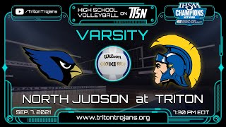 North Judson at Triton  Varsity Girls HNAC Volleyball 🏐 972021 [upl. by Annehs]