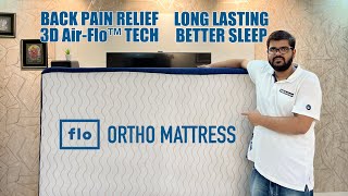 Best Orthopedic Mattress in India  Best Mattress For Back Pain ampSupport  Flo Ortho Mattress Review [upl. by Eelarat]