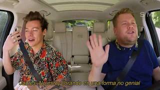 Harry Styles  Carpool Karaoke  Traducido al Español  Parte 1 [upl. by Orlosky]