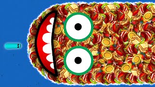 WORMSZONEIO 001 BIGGEST SLITHER SNAKE TOP 01  Epic Worms Zone Best Gameplay 20 [upl. by Hunger]