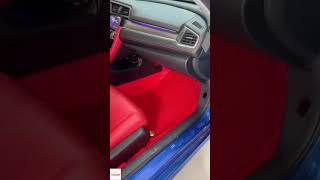 20162021 Civic Custom Double Chenille Floor Mats car hondacaraccessories carfloormats [upl. by Woodrow592]