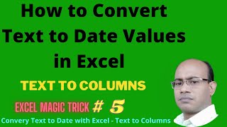 How to Convert Text to Date Values in Excel  with Examples [upl. by O'Kelly]